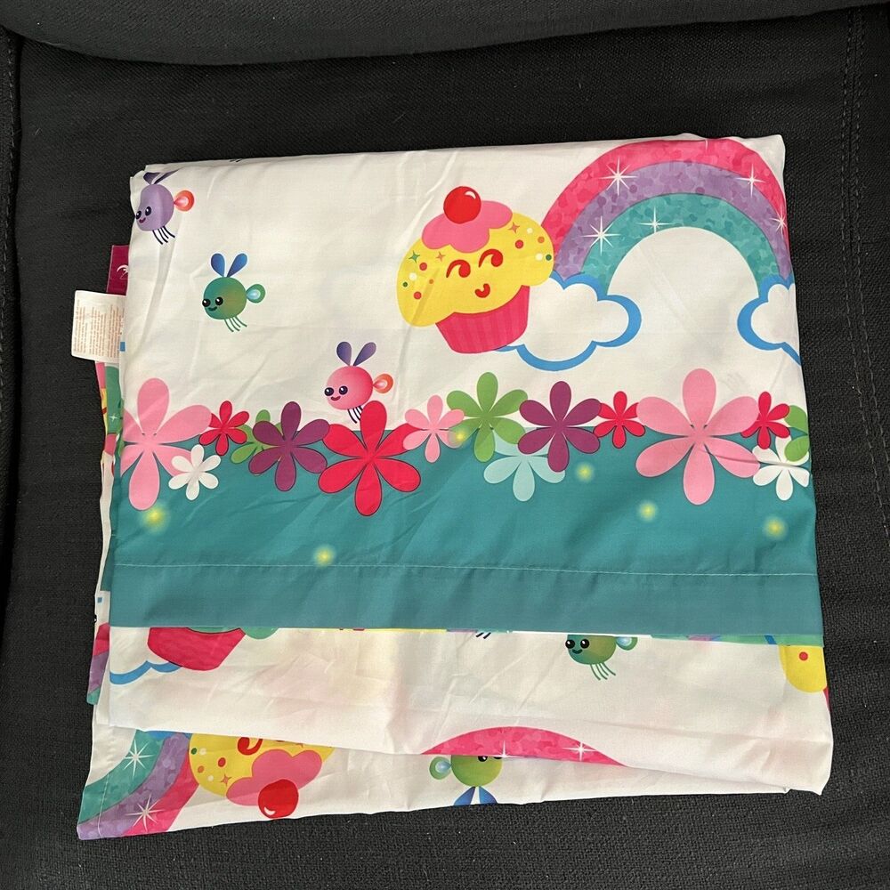 Dreamworks Trolls Show Me a Smile Twin Bed Flat Sheet Only